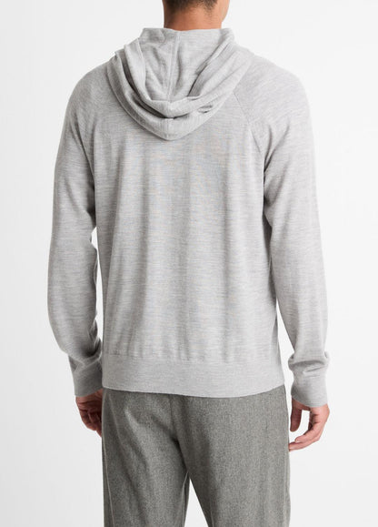 VINCE Men Featherweight Merino Wool-Cashmere Hoodie in Sweatshirts & Hoodies