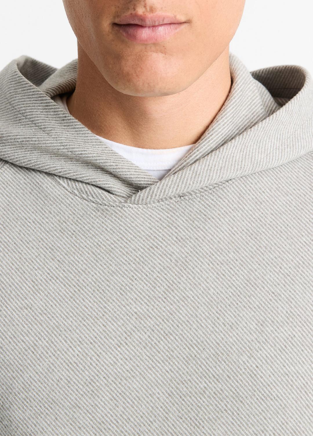 VINCE Men Broken Twill Pullover Hoodie in Sweatshirts & Hoodies