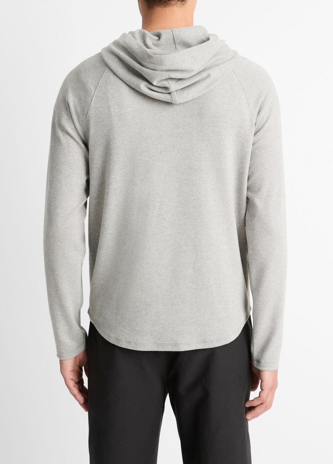 VINCE Men Broken Twill Pullover Hoodie in Sweatshirts & Hoodies