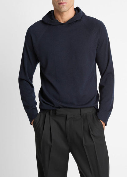 VINCE Men Featherweight Merino Wool-Cashmere Hoodie in Sweatshirts & Hoodies