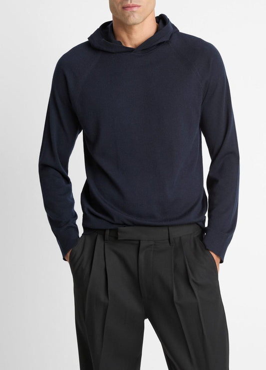 VINCE Men Featherweight Merino Wool-Cashmere Hoodie in Sweatshirts & Hoodies