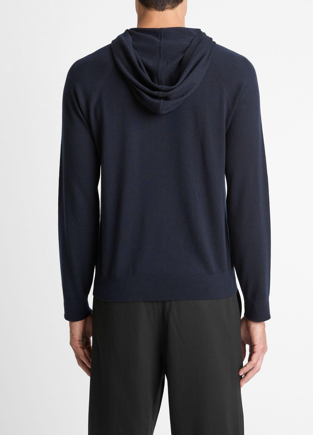 VINCE Men Featherweight Merino Wool-Cashmere Hoodie in Sweatshirts & Hoodies