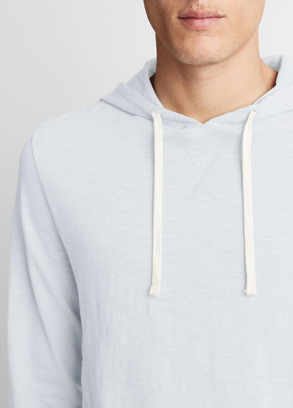 VINCE Men Textured Cotton Hoodie in Sweatshirts & Hoodies