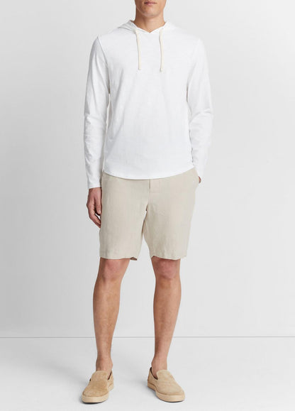 VINCE Men Textured Cotton Hoodie in Sweatshirts & Hoodies