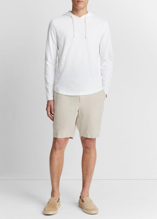 VINCE Men Textured Cotton Hoodie in Sweatshirts & Hoodies