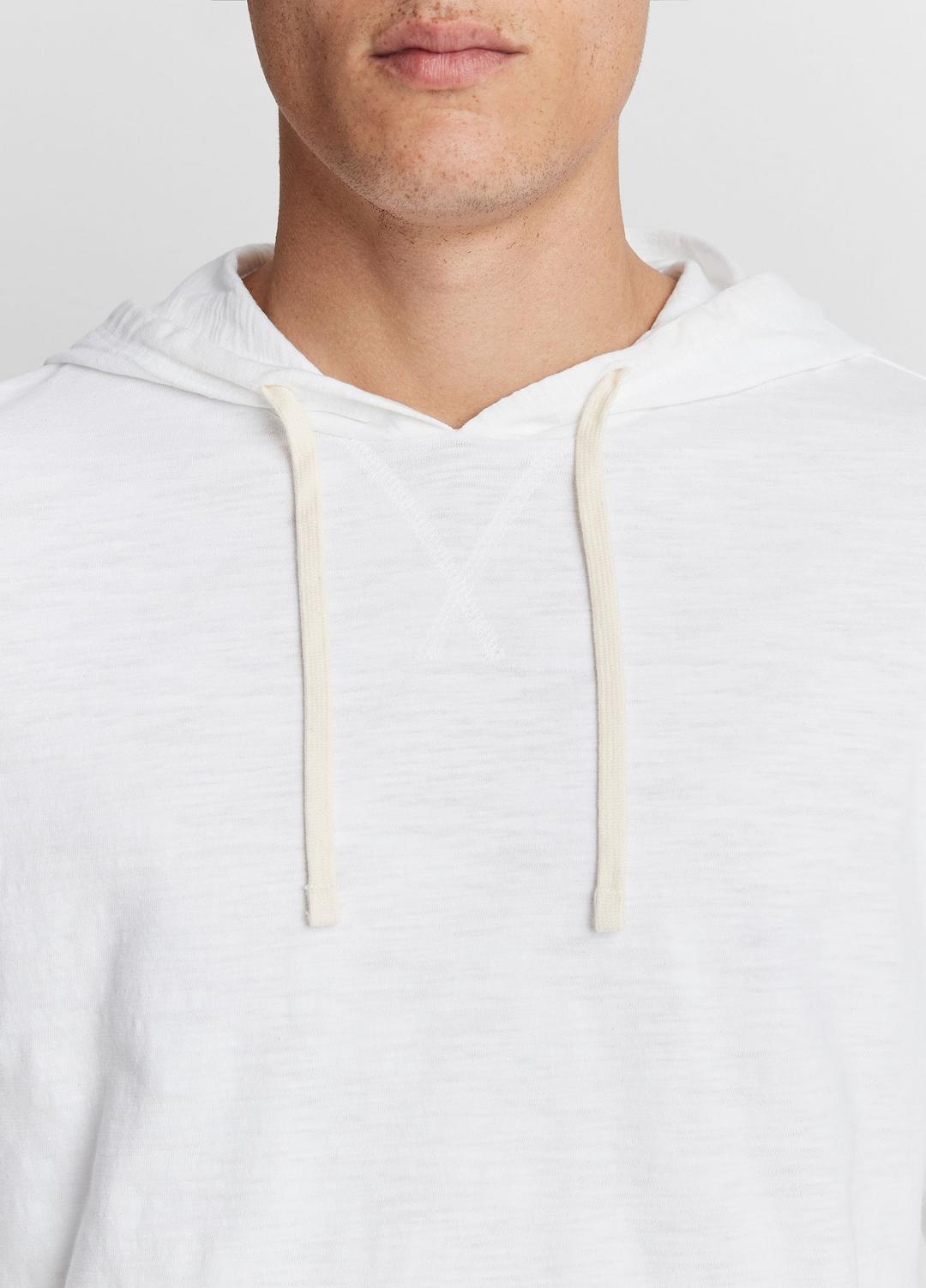 VINCE Men Textured Cotton Hoodie in Sweatshirts & Hoodies