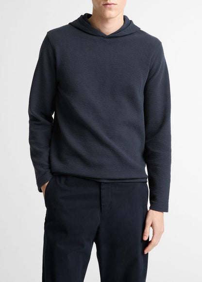 VINCE Men Variegated Stripe Double-Face Cotton-Blend Hoodie in Sweatshirts & Hoodies