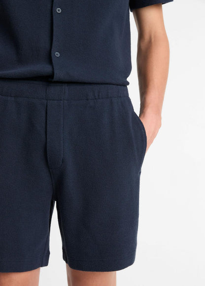 VINCE Men Cotton Bouclé Pull-On Short in Shorts