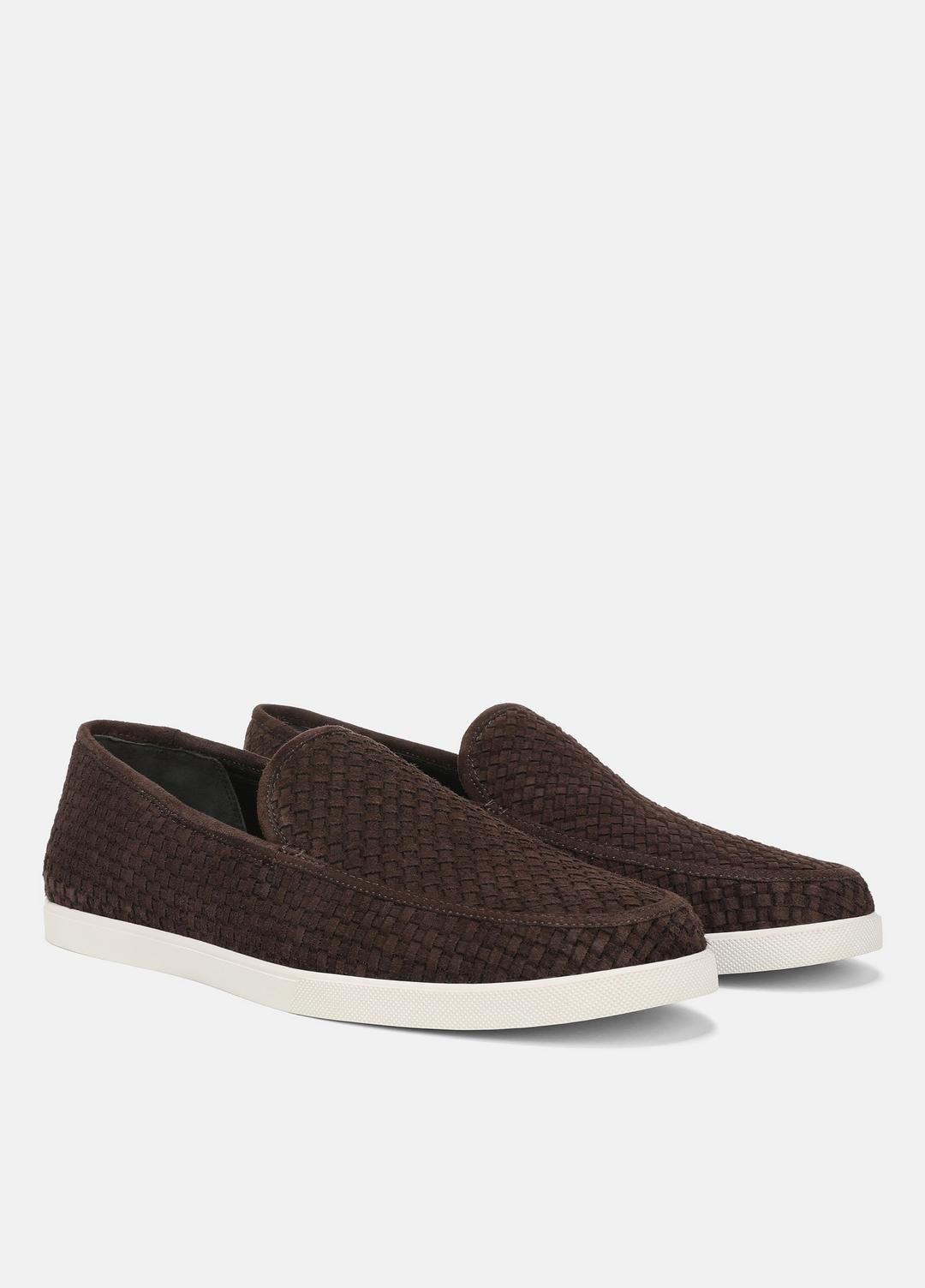 VINCE Men Sonoma Woven Suede Loafer in Loafers