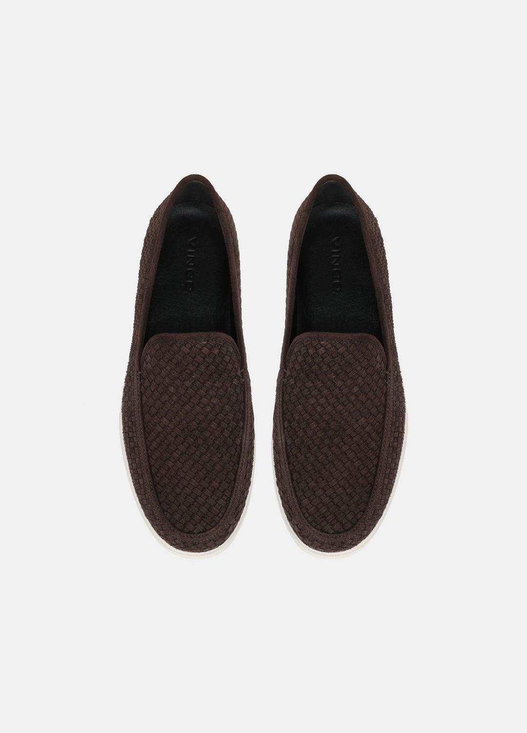 VINCE Men Sonoma Woven Suede Loafer in Loafers