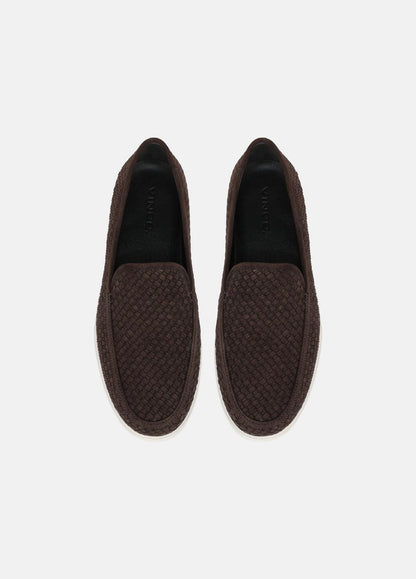 VINCE Men Sonoma Woven Suede Loafer in Loafers