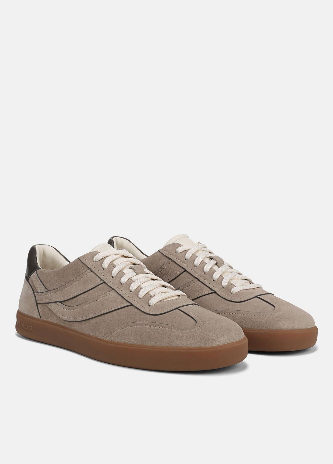VINCE Men Oasis Contrast-Edge Suede & Leather Sneaker in Sneakers