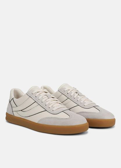 VINCE Men Oasis Contrast-Edge Leather & Suede Sneaker in Sneakers