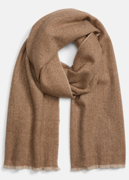 VINCE Men Herringbone Cashmere Scarf in Scarves & Hats