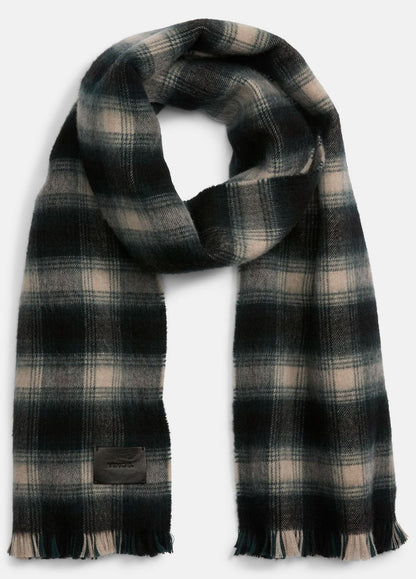 VINCE Men Brushed Plaid Wool Scarf in Scarves & Hats