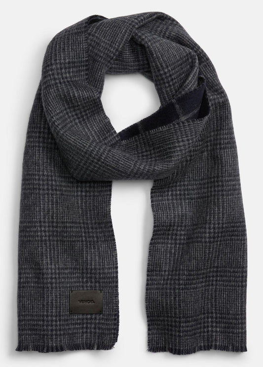 VINCE Men Double-Face Plaid Wool-Cashmere Scarf in Scarves & Hats