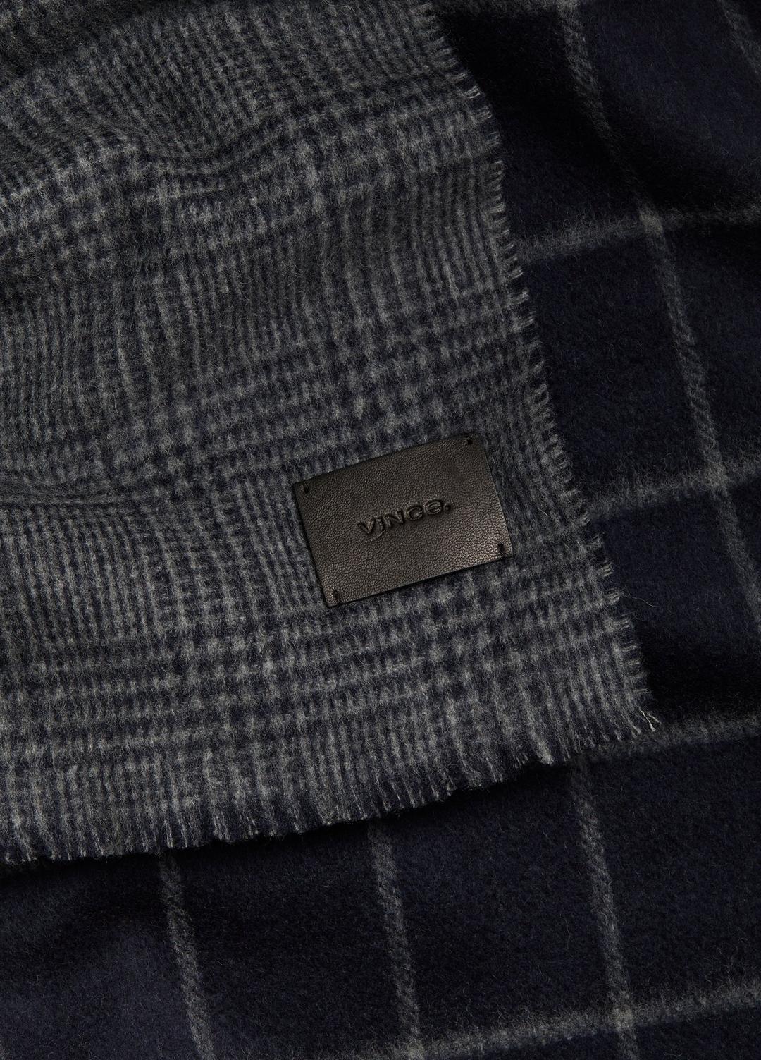 VINCE Men Double-Face Plaid Wool-Cashmere Scarf in Scarves & Hats