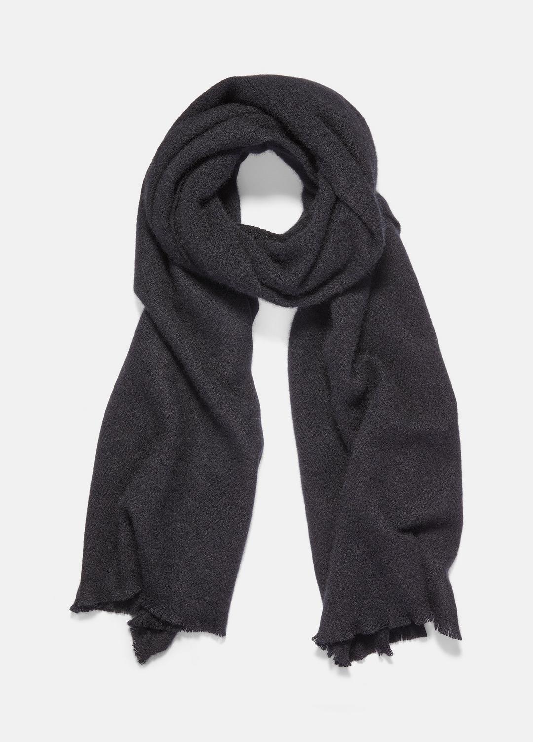 VINCE Men Herringbone Cashmere Scarf in Scarves & Hats
