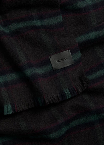 VINCE Men Brushed Holme Plaid Wool Scarf in Scarves & Hats