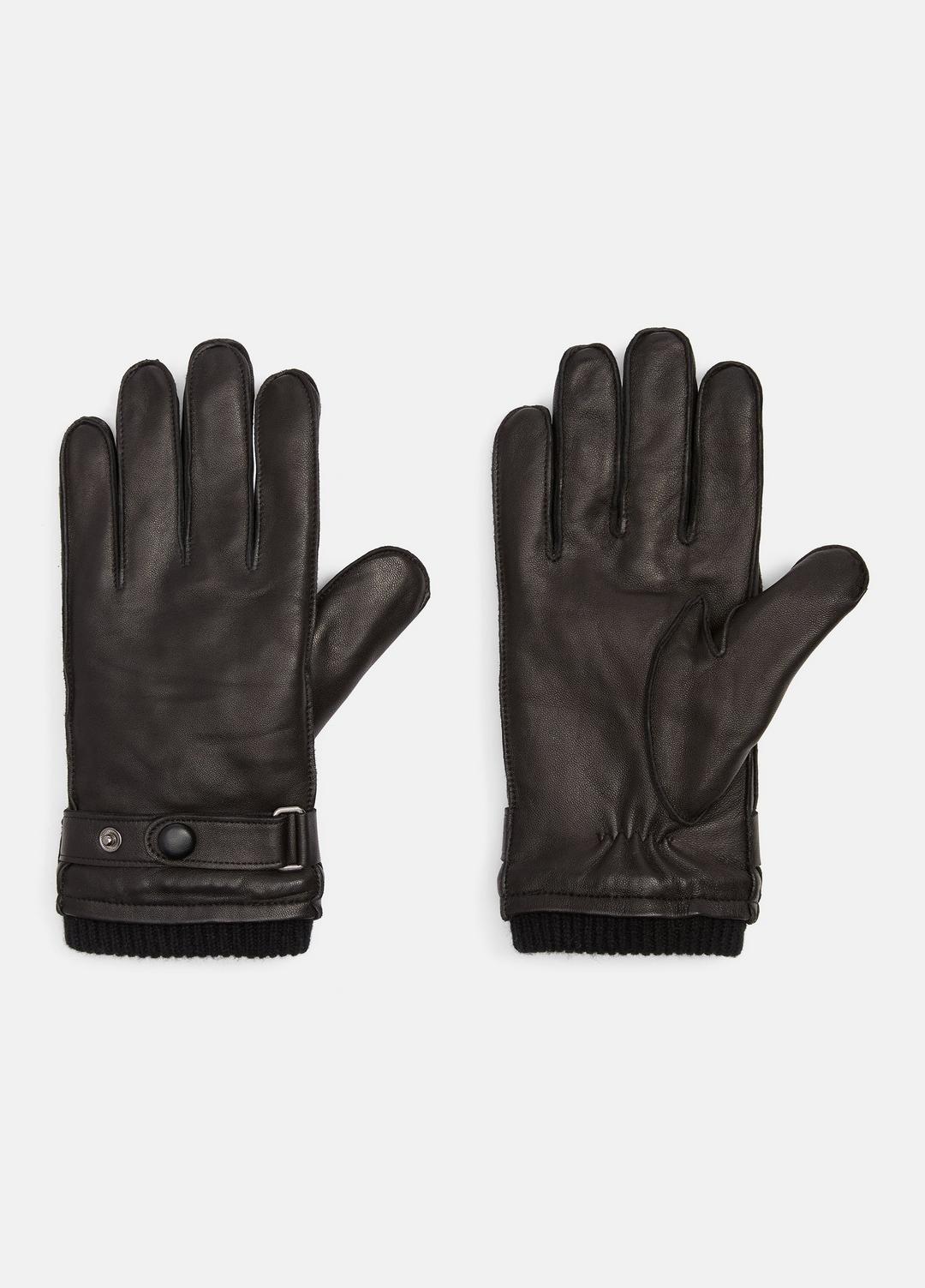 VINCE Men Leather Wrist-Strap Glove in Gloves