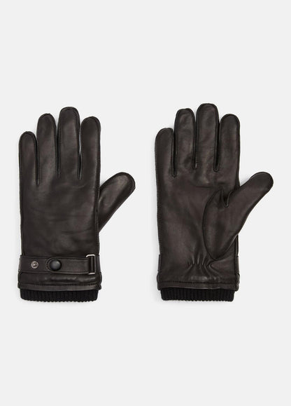 VINCE Men Leather Wrist-Strap Glove in Gloves