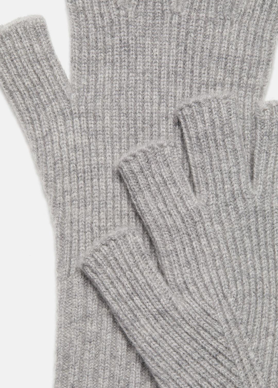 VINCE Men Wool-Cashmere Rib-Knit Fingerless Glove in Gloves