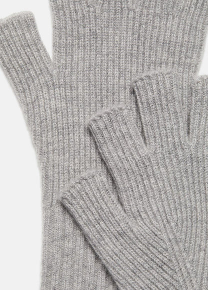 VINCE Men Wool-Cashmere Rib-Knit Fingerless Glove in Gloves