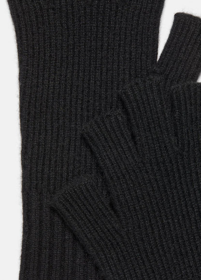 VINCE Men Wool-Cashmere Rib-Knit Fingerless Glove in Gloves