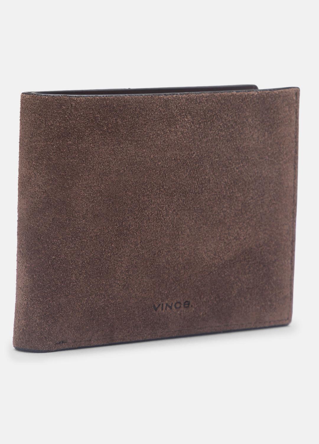 VINCE Men Suede Bifold Wallet in Bags