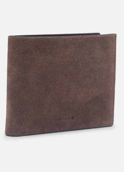 VINCE Men Suede Bifold Wallet in Bags
