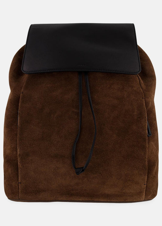 VINCE Men Drayton Suede Flap Backpack in Bags