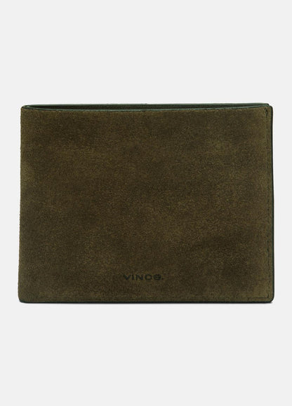 VINCE Men Suede Bifold Wallet in Bags