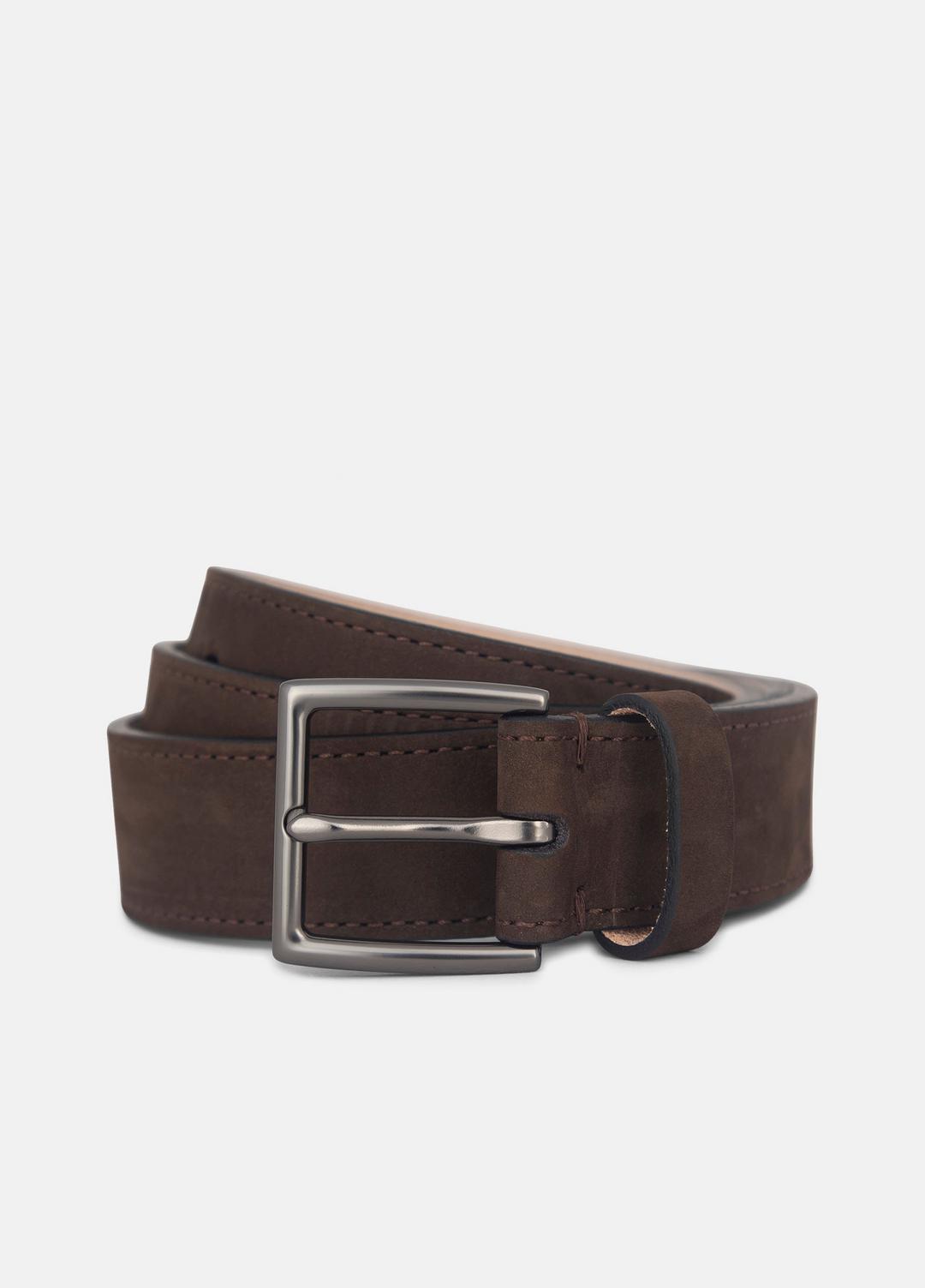 VINCE Men Men's 32mm Nubuck Leather Belt in Belts