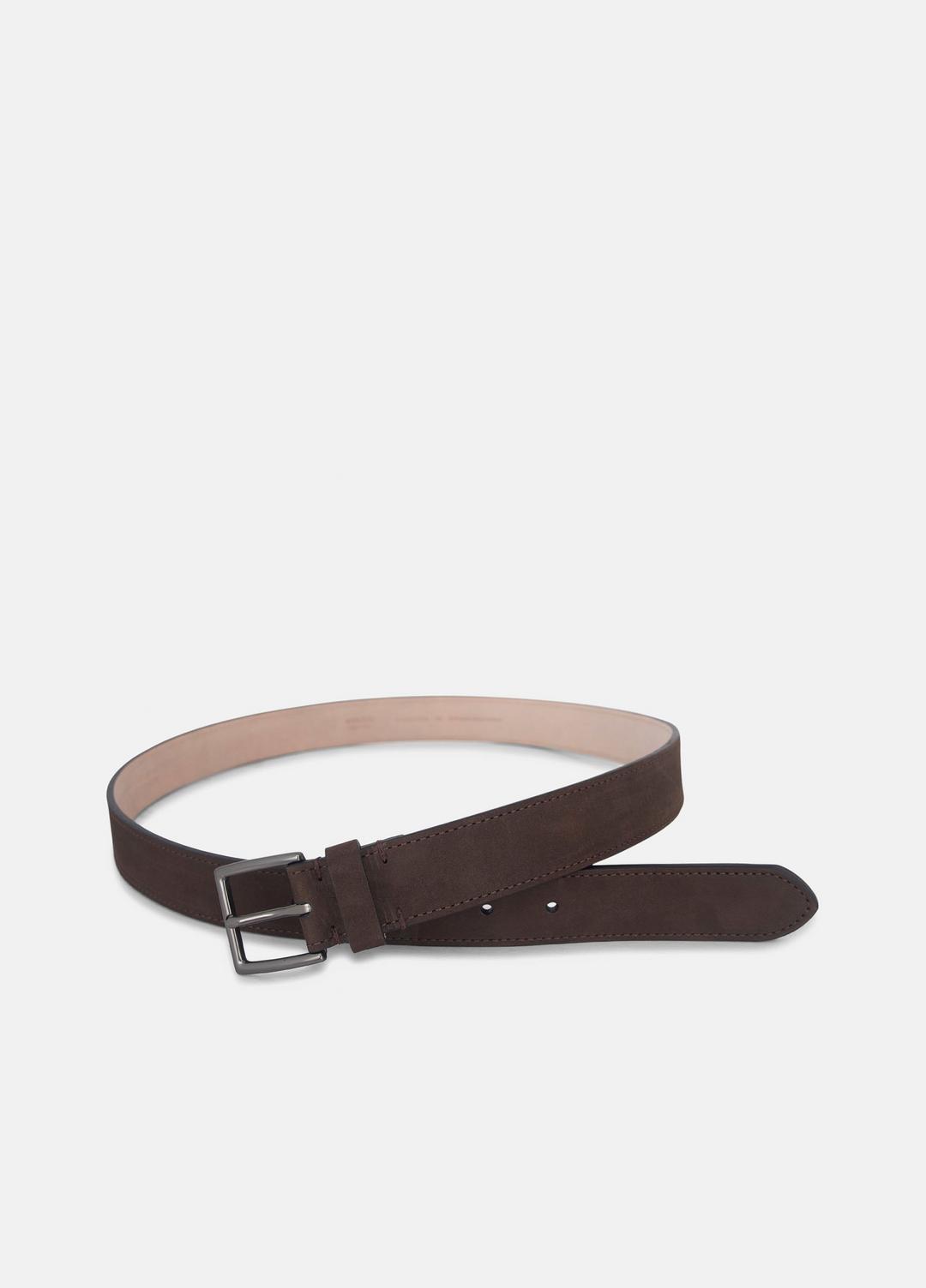 VINCE Men Men's 32mm Nubuck Leather Belt in Belts