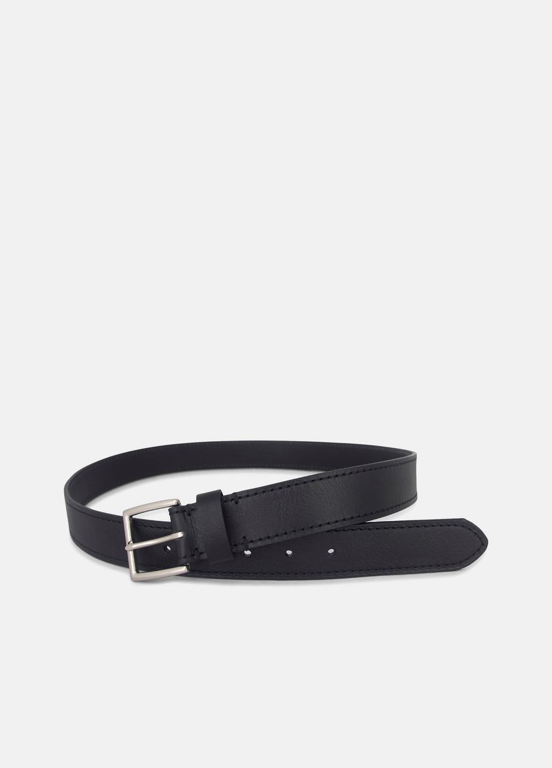 VINCE Men Men's 35mm Stitched Leather Belt in Belts