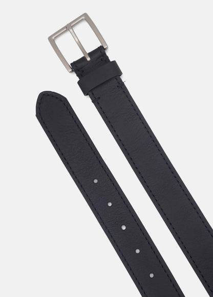 VINCE Men Men's 35mm Stitched Leather Belt in Belts