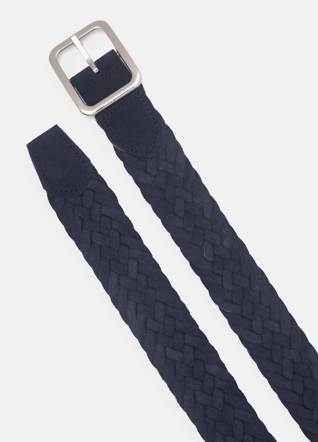 VINCE Men Men's 35mm Reversible Woven Suede Belt in Belts