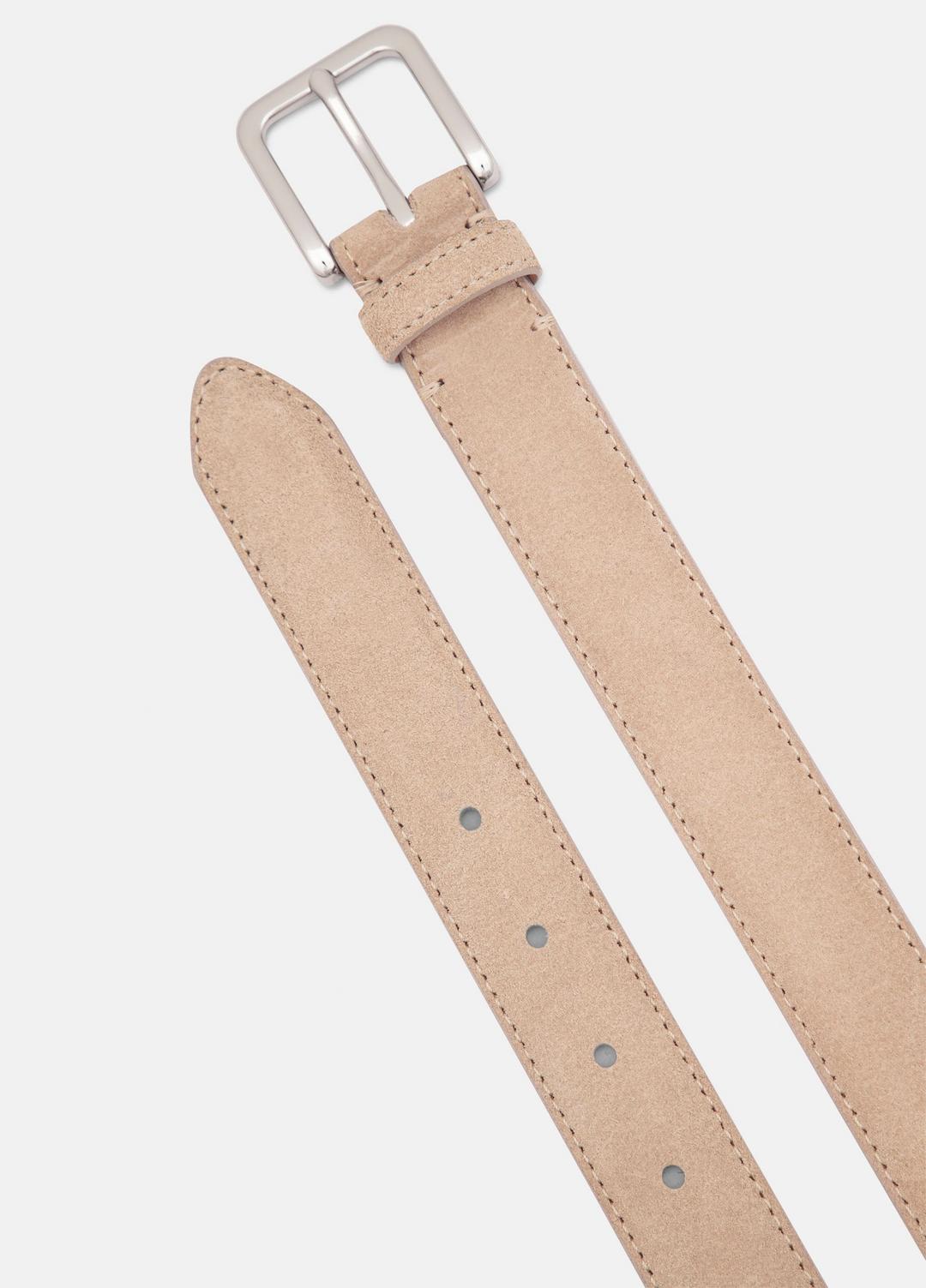 VINCE Men Men's 30mm Stitched Suede Belt in Belts