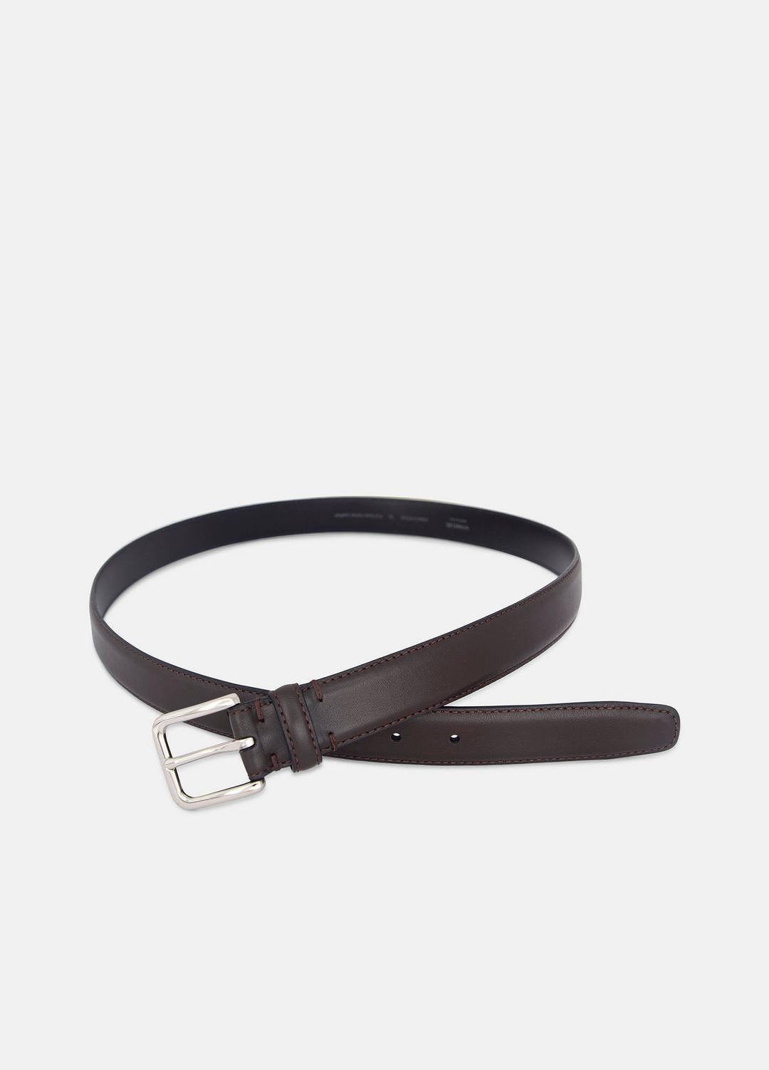 VINCE Men Men’s 30mm Stitched Leather Belt in Belts