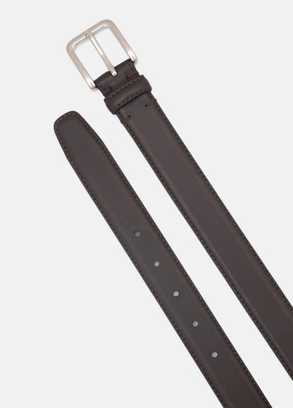 VINCE Men Men’s 30mm Stitched Leather Belt in Belts