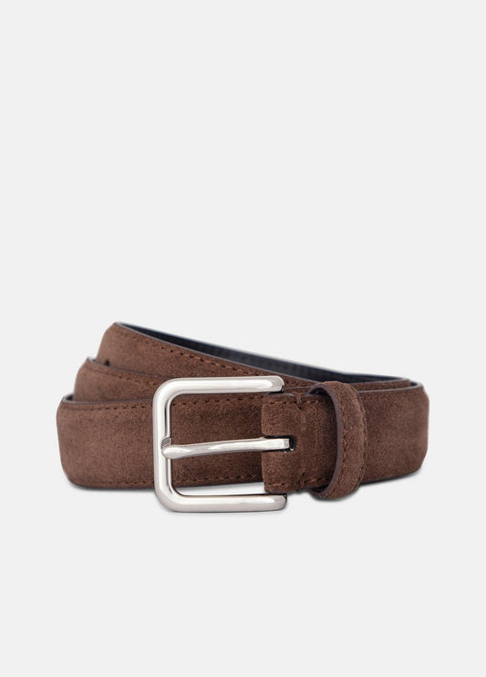 VINCE Men Men's 30mm Stitched Suede Belt in Belts