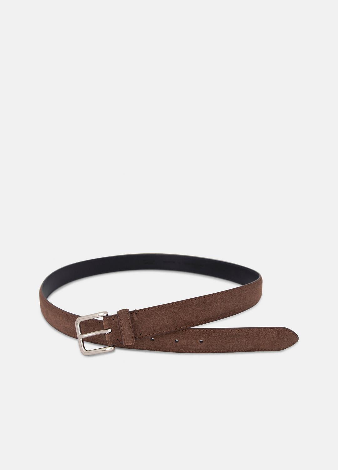 VINCE Men Men's 30mm Stitched Suede Belt in Belts