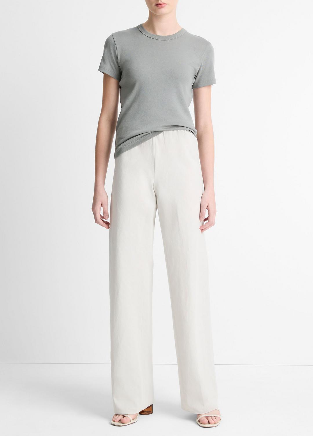 VINCE Sale Cotton-Blend High-Waist Bias Pant in Pants & Shorts