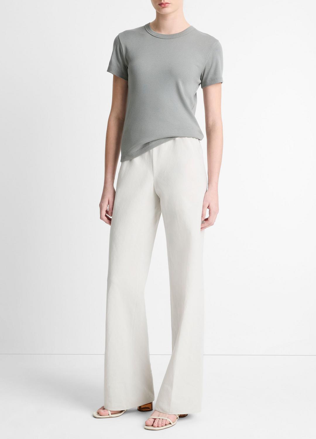 VINCE Sale Cotton-Blend High-Waist Bias Pant in Pants & Shorts