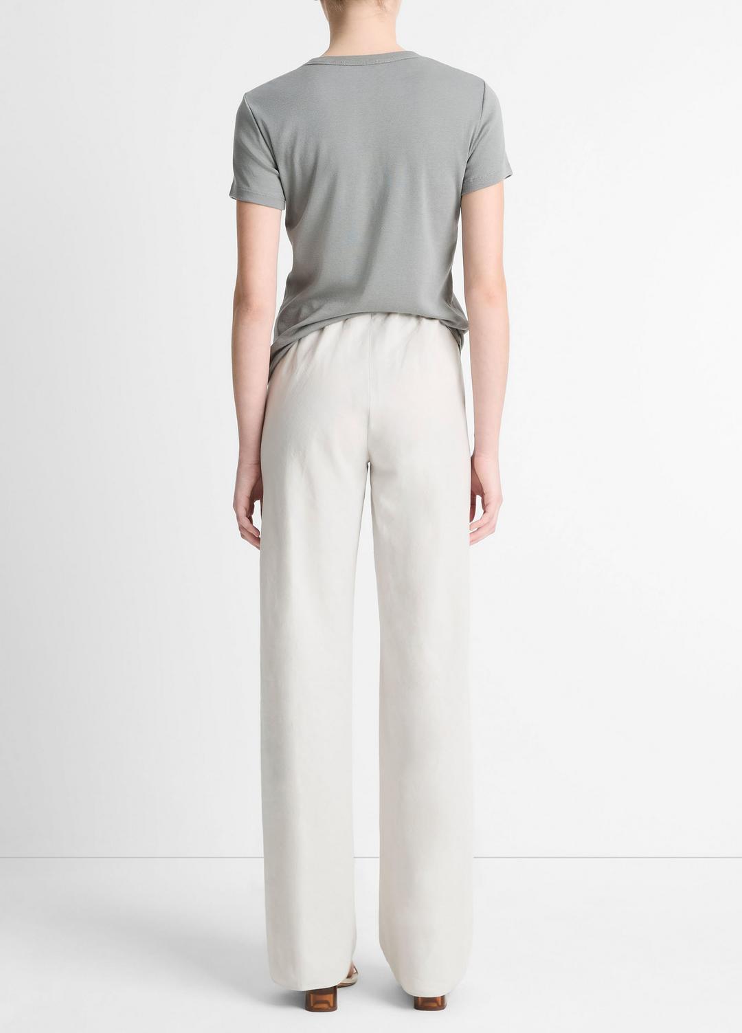 VINCE Sale Cotton-Blend High-Waist Bias Pant in Pants & Shorts