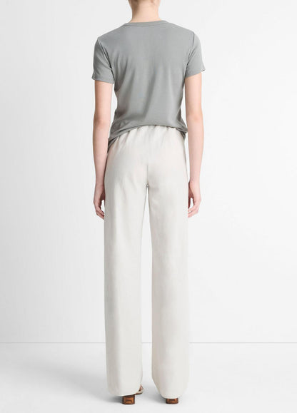 VINCE Sale Cotton-Blend High-Waist Bias Pant in Pants & Shorts