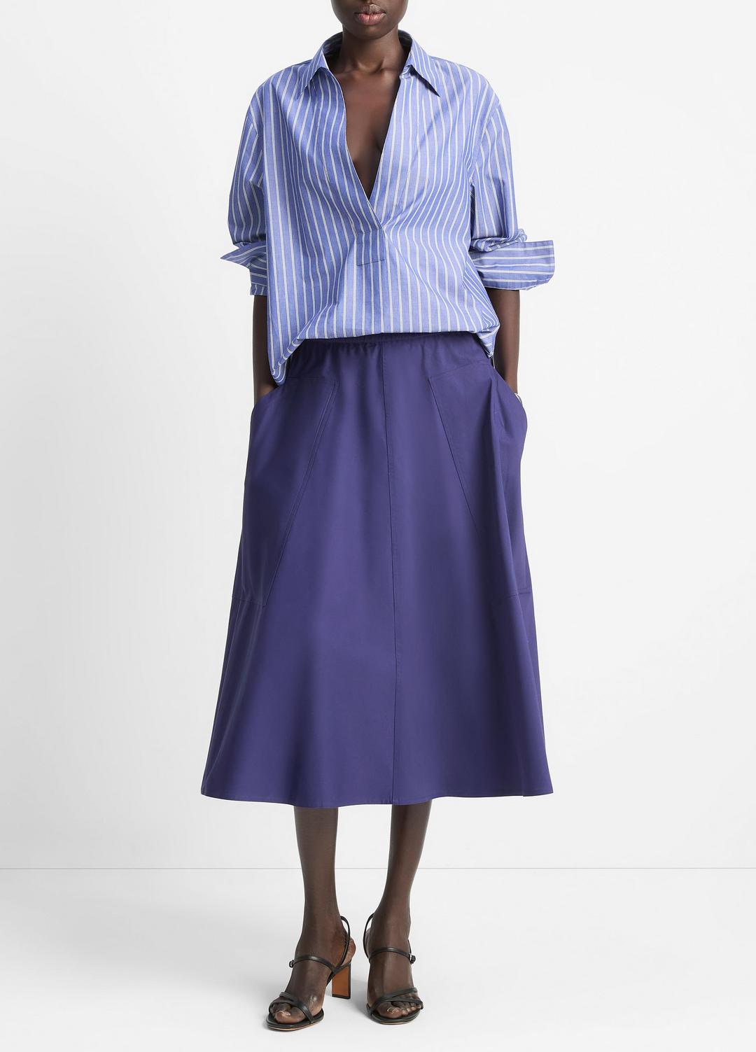 VINCE Sale Cotton Full Skirt in Dresses & Skirts
