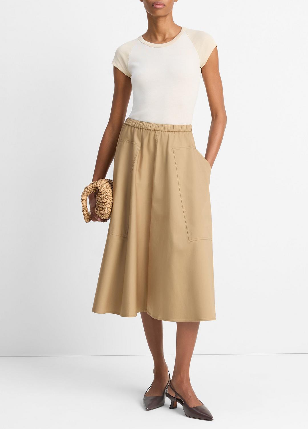 VINCE Sale Cotton Full Skirt in Dresses & Skirts