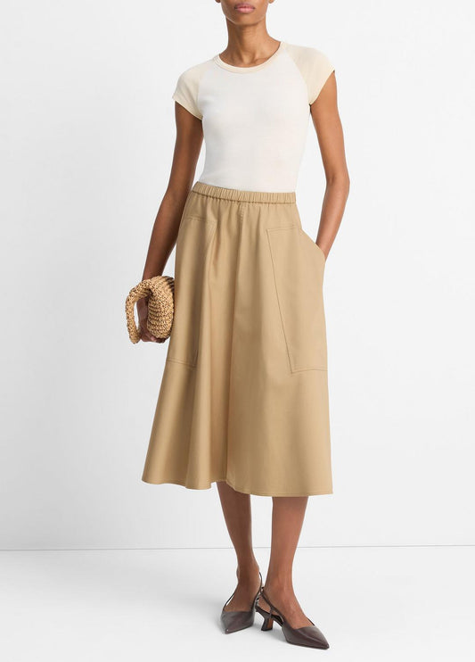 VINCE Sale Cotton Full Skirt in Dresses & Skirts