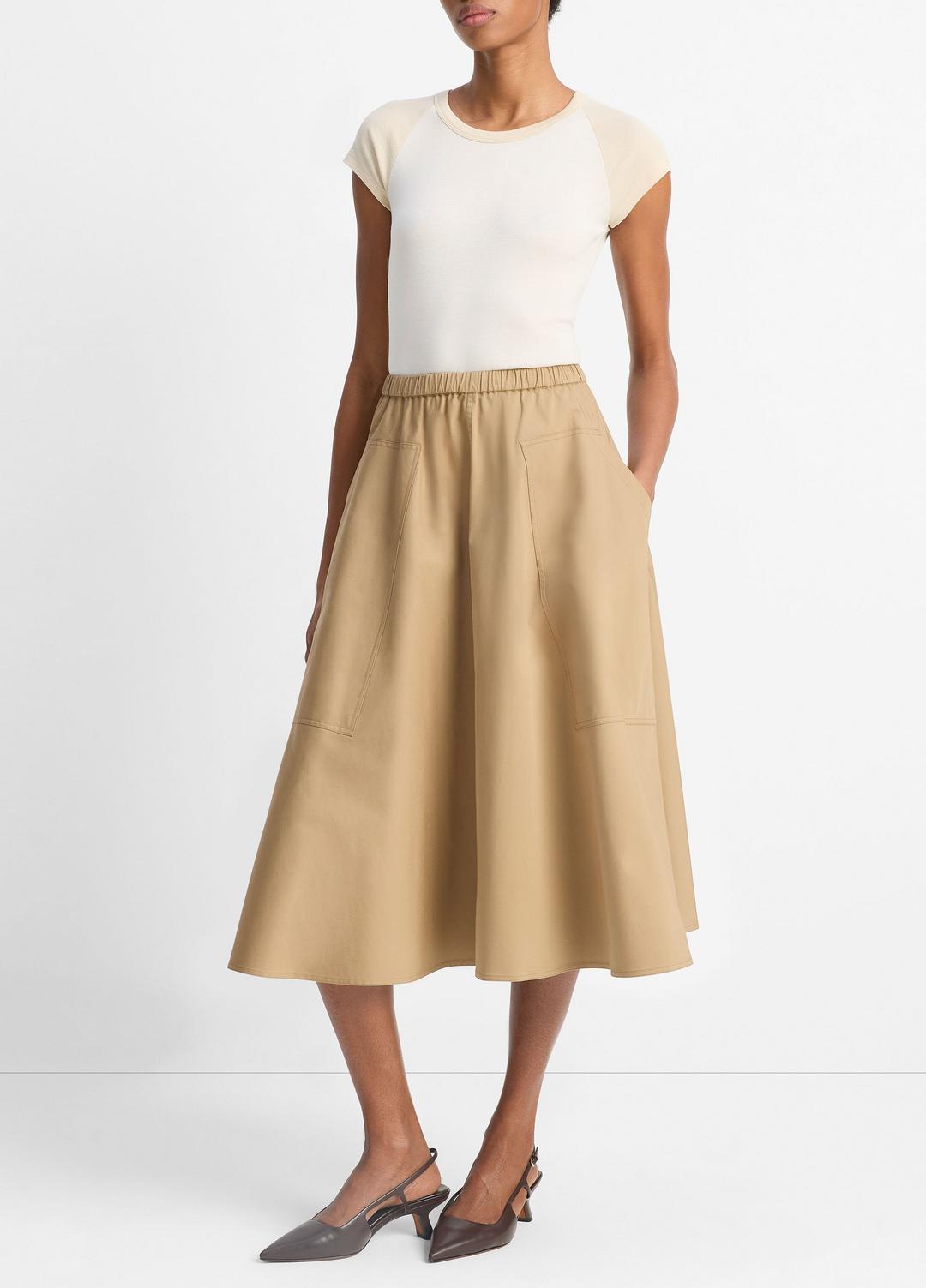VINCE Sale Cotton Full Skirt in Dresses & Skirts
